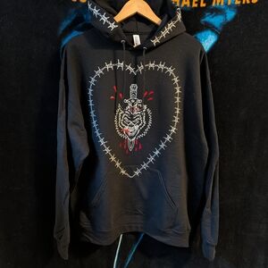 Custom Hand Painted Tattoo Flash Hoodie